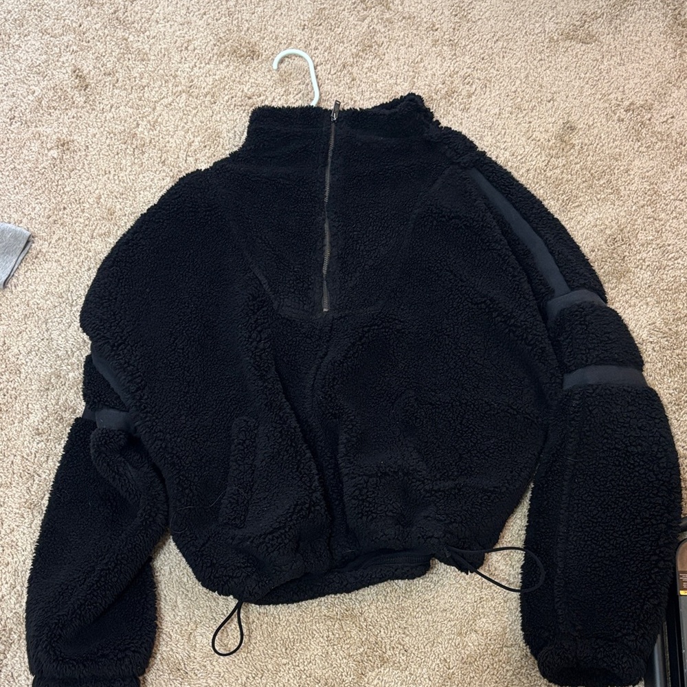 Free People furry zip up